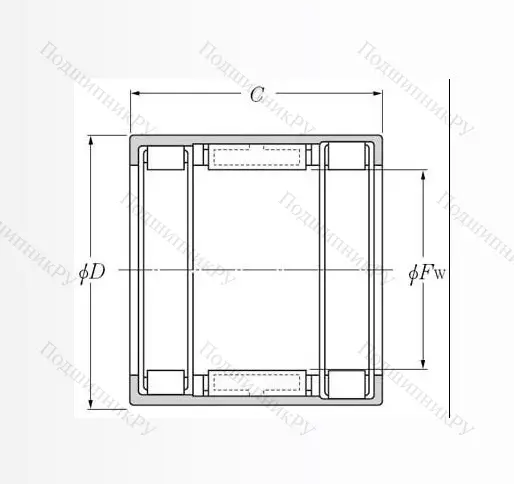 Подшипник обгонной муфты обгонная муфта  FCB 20 ()