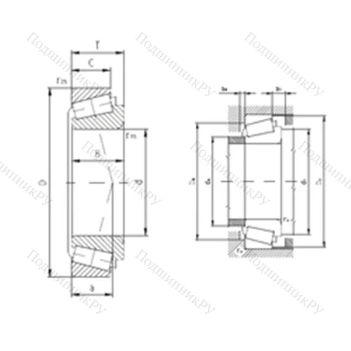 Подшипник роликовый радиально-упорный 33010A