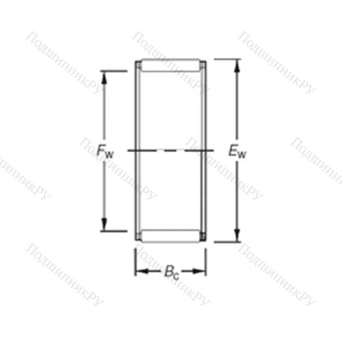 Подшипник игольчатый радиальный K 37X 44X 19H