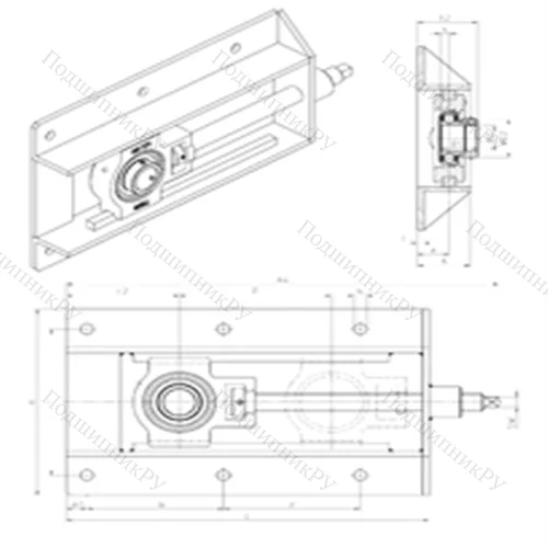 Подшипниковый узел шариковый радиальный EST 211+WB