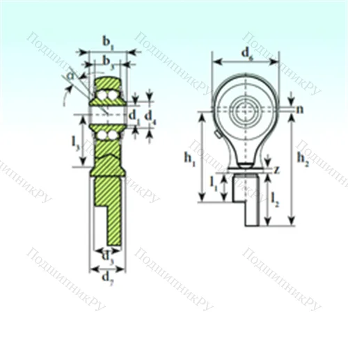 Подшипник шариковый радиальный самоцентрирующийся TSM 20-00 BB-E