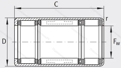 Подшипник обгонной муфты обгонная муфта HFL 2026-L 564 в Симферополе