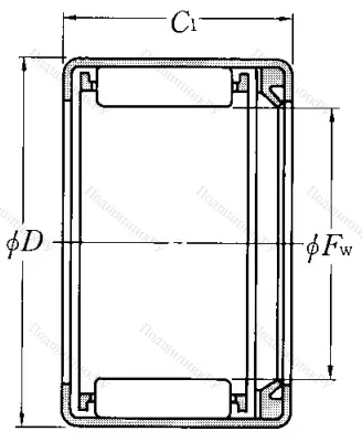 Игольчатый подшипник HK 4518 L/3AS от производителя  NTN