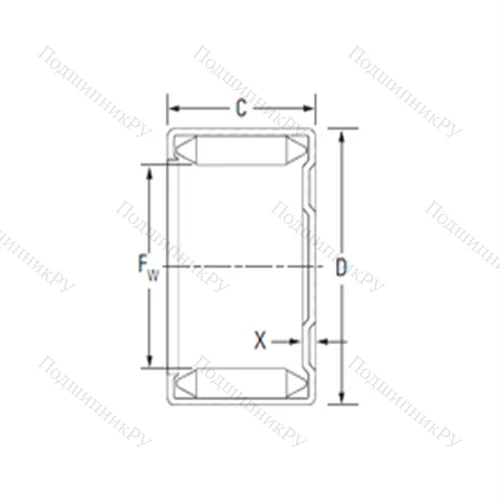 Подшипник игольчатый радиальный MH-16241