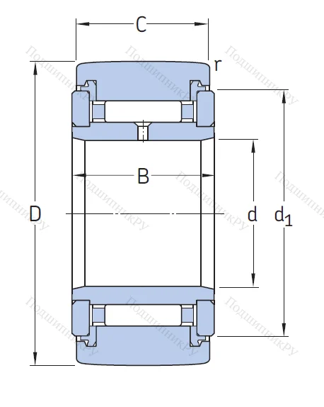 Игольчатый подшипник NATR 40 PPA