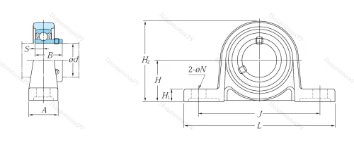 Подшипниковый узел UP 001 JE 1