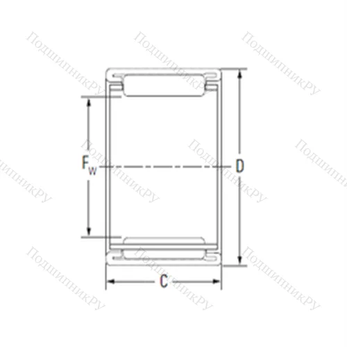 Подшипник игольчатый радиальный BTM 2428