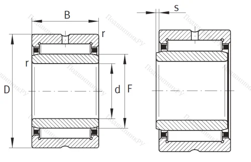 Игольчатый подшипник NA 4900 XL