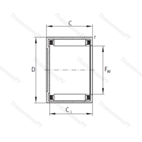 Подшипник игольчатый радиальный BCE 3410