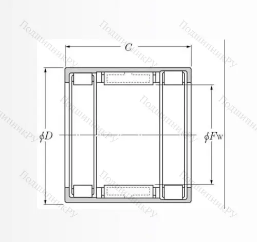 Подшипник обгонной муфты обгонная муфта  FCB 20 (KOYO) в Симферополе