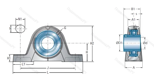 Подшипниковый узел UCPE 205 в Симферополе