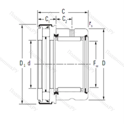 Подшипник комбинированный RAXZ 570