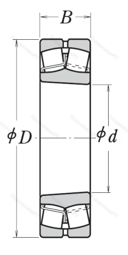 Сферический роликовый подшипник с конической посадкой на вал 22216 EAKE 4 C 3 от производителя  NSK
