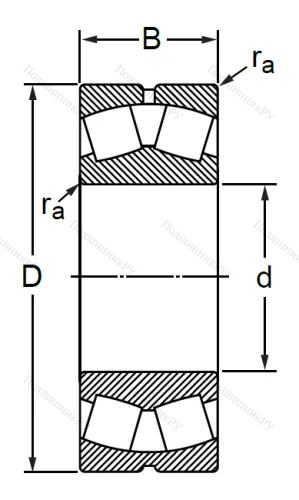 Сферический роликовый подшипник 53530 АН (22230 CW 33) в Симферополе