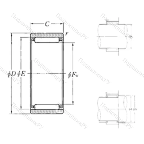 Подшипник игольчатый радиальный RNAO-30?40?17
