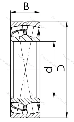 Сферический роликовый подшипник 53610 АН (22310 CW 33) в Симферополе