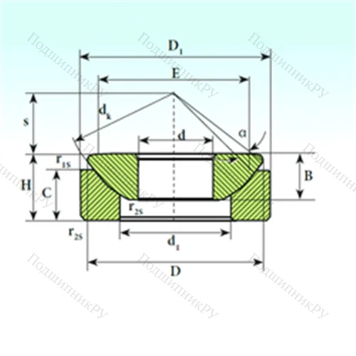 Подшипник скольжения сферический GX 240 CP