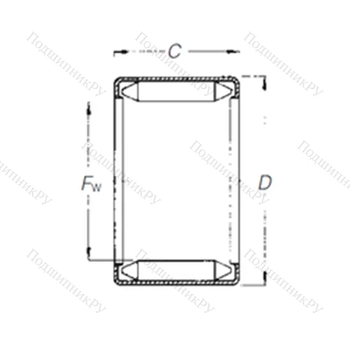 Подшипник игольчатый радиальный DL 30 20