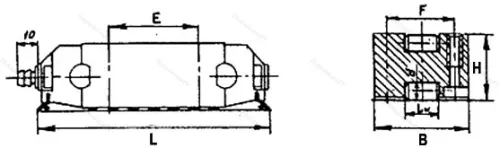 Подшипник  ЛОК-38Т размер 206x52x38