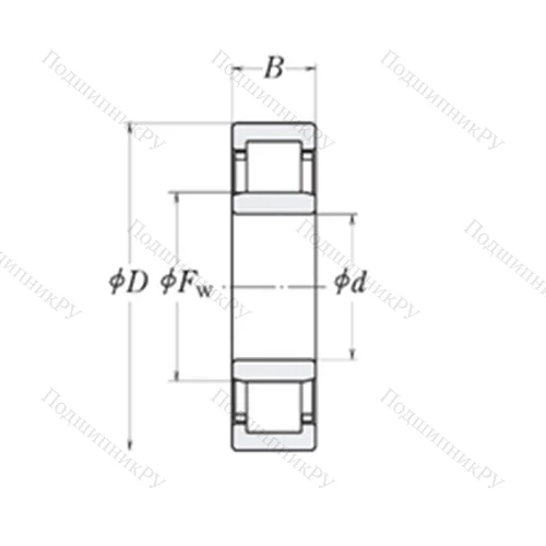 Подшипник роликовый радиальный LLRJ 11