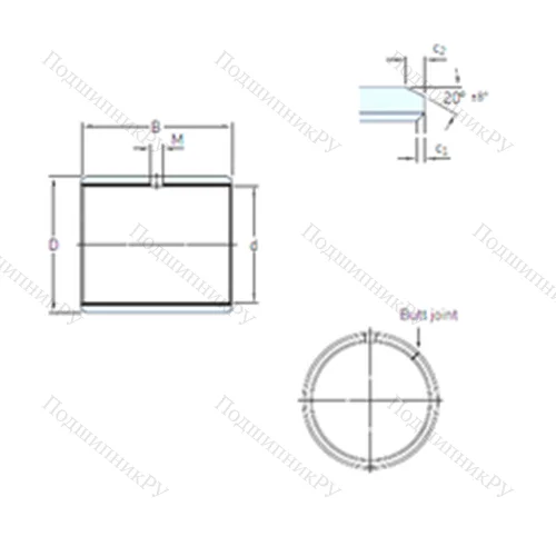 Подшипник скольжения PCM 353930 E