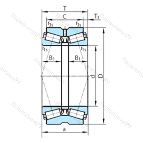 Подшипник роликовый радиально-упорный PSL 611-16