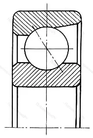 Подшипник 7008V размер 40x68x15