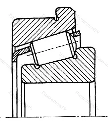 Подшипник  67215 (30215R) размер 75x130x27,25