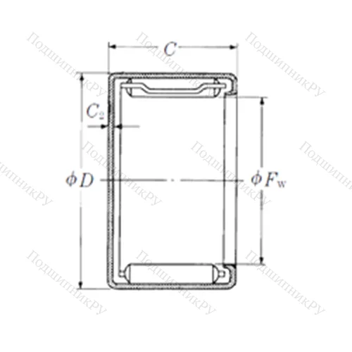 Подшипник игольчатый радиальный MFJL-2030L