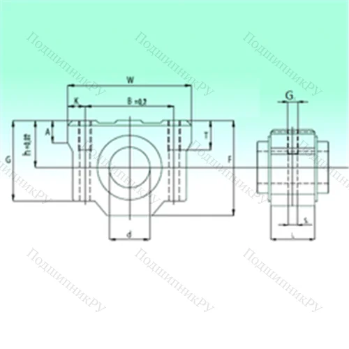 Подшипник шариковый линейный SCV 10-UU