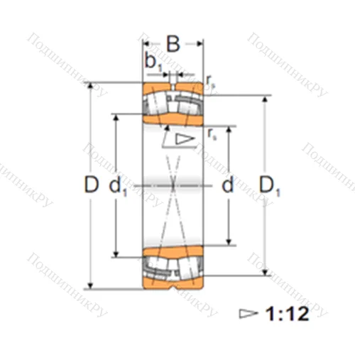 Подшипник роликовый радиальный самоцентрирующийся 22310 KW 33