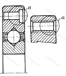 Модификация подшипника 4-186907П размер 35x55x5 ГПЗ-4