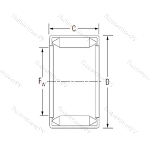 Подшипник игольчатый радиальный 18BM 2416