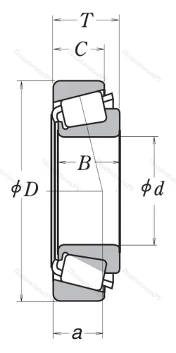 Конический роликовый подшипник HR 30308 J
