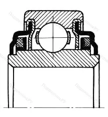 Подшипник  530211 размер 55x100x21/27
