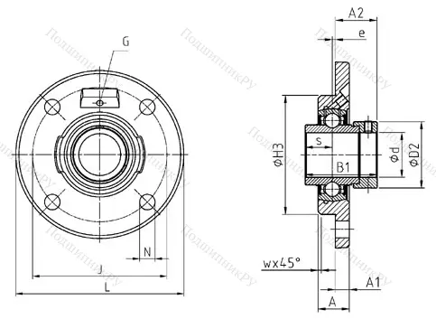 Подшипниковый узел  RME 65-214 XL в Симферополе