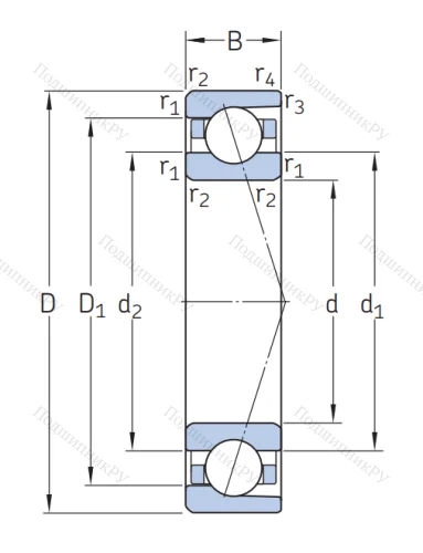 Сверхточный подшипник 708 CD/P 4A
