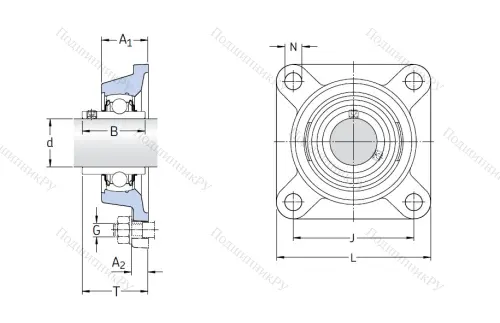 Подшипниковый узел FY 40 TF в Симферополе