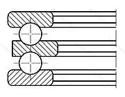 Подшипник  38222 (52222) 