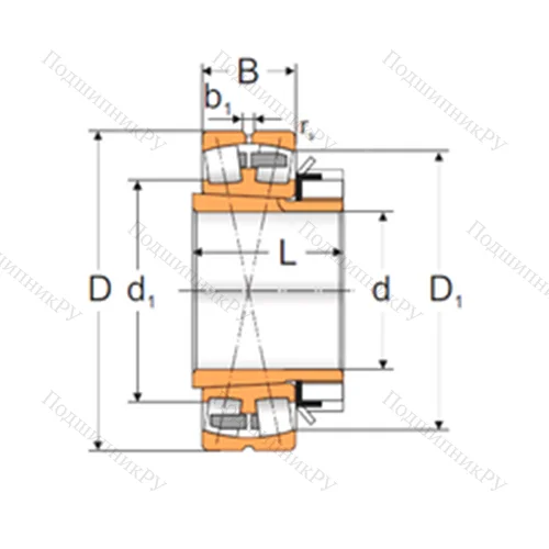 Подшипник роликовый радиальный самоцентрирующийся 22324 ACKMBW 33+H 2324