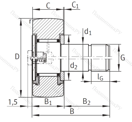 Подшипник KR 19 PP A от производителя  INA