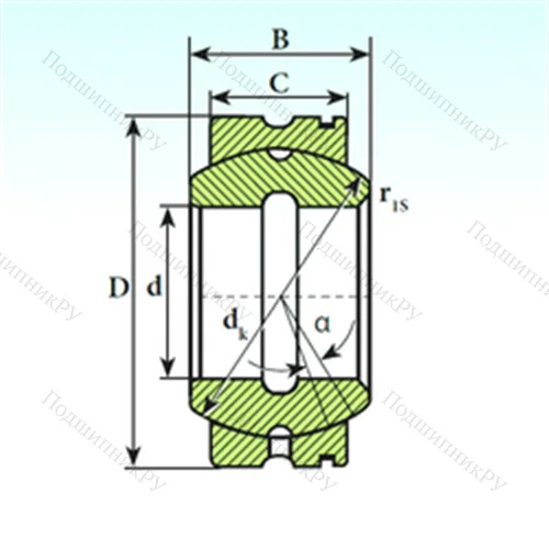 Подшипник скольжения сферический GE 95 XS K