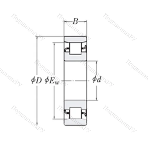 Подшипник роликовый радиальный XLRJ 10.1/2