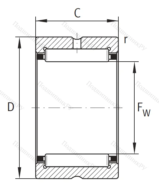 Игольчатый подшипник RNA 49/28