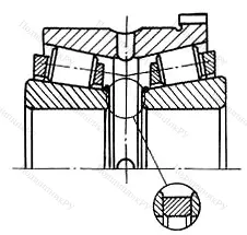Модификация подшипника 6-697510АШ2 размер 50x90/100x54,625 ГПЗ-9
