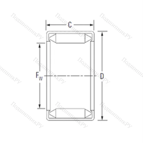 Подшипник игольчатый радиальный DL 40 16