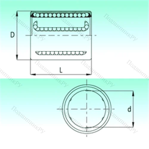Подшипник шариковый линейный KH 1228-PP