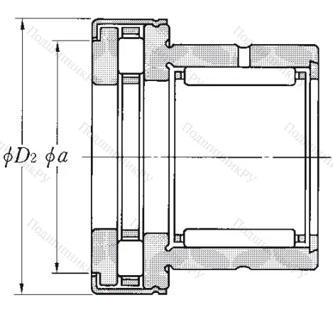 Комбинированный подшипник NKXR 25 T 2Z