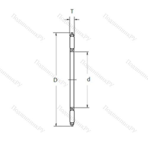 Подшипник игольчатый упорный FNTA-3047 от производителя  NSK