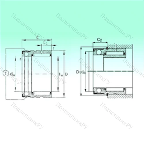 Подшипник комбинированный NX 7 TN